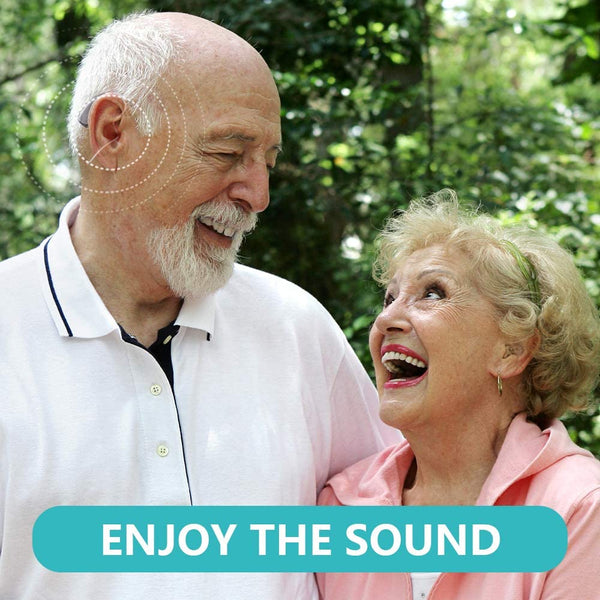 Coniler Smart Hearing Amplifier with Digital Noise Reduction, Rechargeable Sound Aids with Double Charging Holes Suitable for Adults and Seniors (Only1 Aid)
