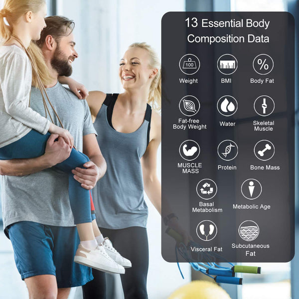 RENPHO Bluetooth Body Fat Smart Scale USB Rechargeable Digital Bathroom Weight Scale Body Fat Monitor with Smartphone App, 396 lbs