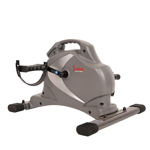 Sunny Health & Fitness SF-B0418 Magnetic Mini Exercise Bike, Gray