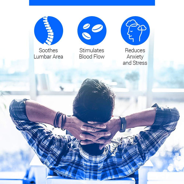 Belmint Vibrating Massage Mat for Full Body - Vibrating Massager Pad with Heat | 10 Vibration Motor Mattress Pad for Neck, Back, Legs Pain Relief (Black)