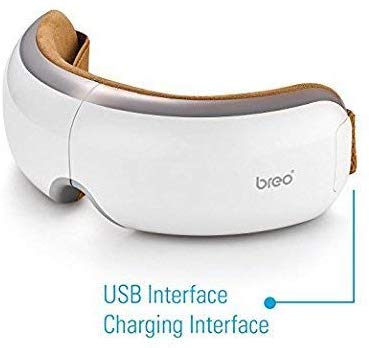 Breo iSee4 Electric Portable Eye Massager with Heating Air Pressure Music Vibration, Shiatsu Massager for Dry Eye Eyestrain Fatigue Relief