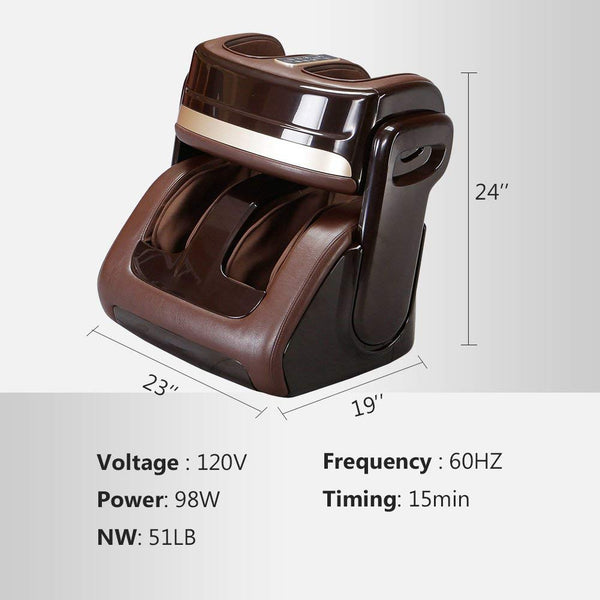 Kleasant 3D Leg & Foot Massager, Shiatsu Massage Machine with Foot Roller and Heat Personal Health Care