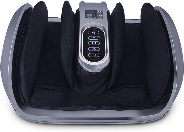 Miko Foot Massager Reflexology Machine with Shiatsu Massage Settings, Vibration, Kneading, Heat and Adjustable Bar for Feet, Ankles, Calf, for Plantar Fasciitis, Neuropathy, Tired Muscles