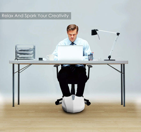 Miko Foot Massager with Multi-Level Settings, Shiatsu Deep Kneading, and Switchable Heat Function White