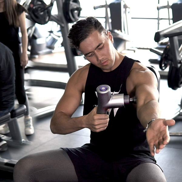 Muscle Massage Gun, WASAGUN Professional Handheld Vibration Massager Device with 5 Adjustable Speed, 4 Attachments, Cordless Electric Percussion Full Body Muscle Massage Equipment & Portable Bag