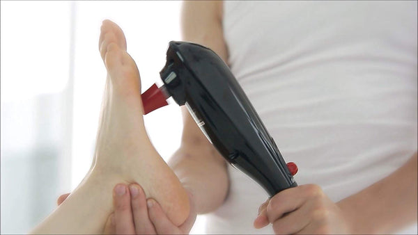 PUREWAVE™ CM-07 Dual Motor Percussion + Vibration Therapy Massager (Black) | Official Patented CM-07™ | Treat pain for back, sciatica, neck, leg, foot, plantar fasciitis, tendinitis, arthritis, sports