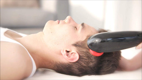 PUREWAVE™ CM-07 Dual Motor Percussion + Vibration Therapy Massager (Black) | Official Patented CM-07™ | Treat pain for back, sciatica, neck, leg, foot, plantar fasciitis, tendinitis, arthritis, sports