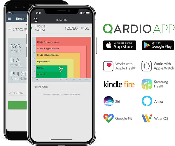 QardioArm Smart Blood Pressure Monitor: Wireless, Medically Accurate Digital Upper Arm Cuff. Fee App for iOS, Android, Kindle, Apple and Samsung Health. FSA-eligible.