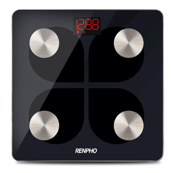 RENPHO Bluetooth Body Fat Smart Scale USB Rechargeable Digital Bathroom Weight Scale Body Fat Monitor with Smartphone App, 396 lbs
