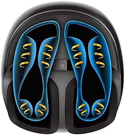 RENPHO Shiatsu Foot Massager Machine with Heat, Deep Kneading Therapy, Air Compression, Relieve Foot Pain from Plantar Fasciitis, Improve Blood Circulation, Fits feet up to Men Size 12- Panel Control