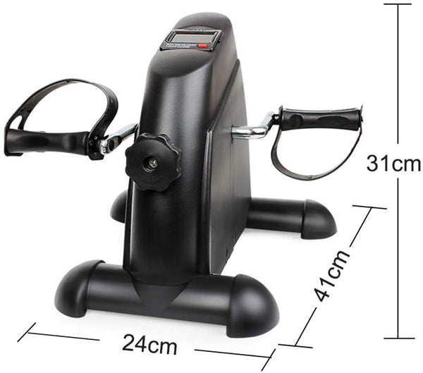 WLIXZ Portable Pedal Exerciser with LCD Monitor, Arm Knee and Leg Exerciser, Medical Peddler