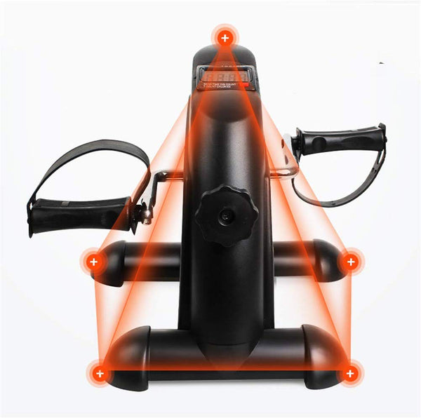 WLIXZ Portable Pedal Exerciser with LCD Monitor, Arm Knee and Leg Exerciser, Medical Peddler