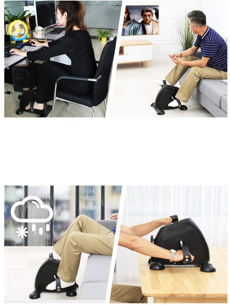 WLIXZ Portable Pedal Exerciser with LCD Monitor, Arm Knee and Leg Exerciser, Medical Peddler