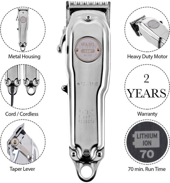 Wahl Professional Limited Edition 100 Year Clipper #81919 - Great for Professional Stylists & Barbers - 100 Years of Tradition