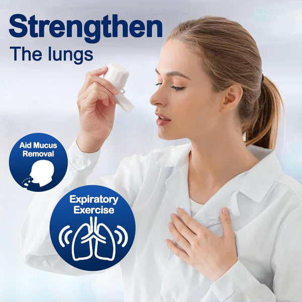 TyeinGo Breathing Exercise Device - Lung Expansion Trainer for Respiratory Health & Capacity