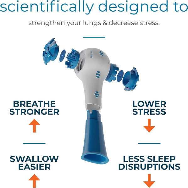 The Breather - Respiratory Muscle Trainer for Lung Strength & Breathing Control