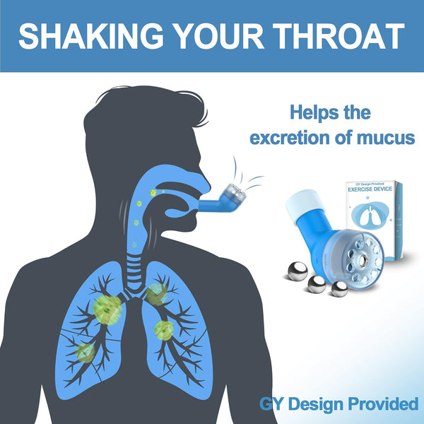 Willnice Lung Exerciser Breathing Trainer - Stainless Steel Respiratory Therapy Device for Better Breathing