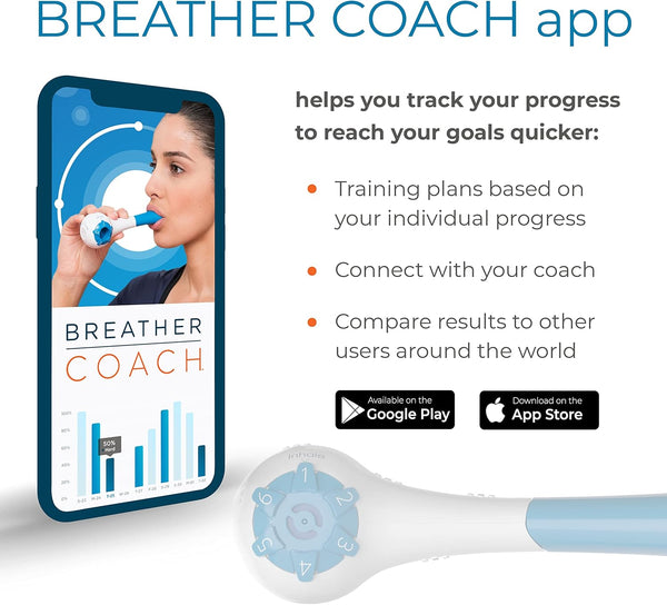The Breather - Respiratory Muscle Trainer for Lung Strength & Breathing Control