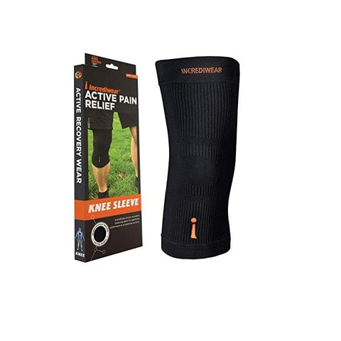 INCREDIWEAR KNEE SLEEVE - KNEE BRACE FOR JOINT PAIN RELIEF & SWELLING, KNEE SUPPORT FOR WOMEN AND MEN FOR WORKING OUT, RUNNING AND MUSCLE PAIN RELIEF (BLACK)