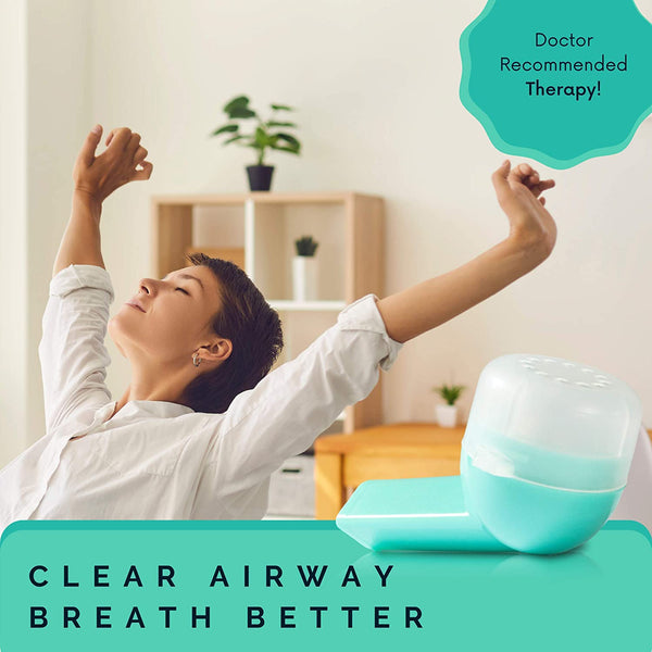 VIRTH Lung Expansion & Mucus Relief Device - Breathing Exercise Device - Clear Lungs - Flutter Valve Lung Exerciser Device - Lung Cleanse & Breathing treatment - Breather Volumetric Exerciser COPD Aid