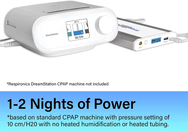 Freedom V2 CPAP Battery Kit, Single Backup Power Supply. Compatible with Philips Respironics DreamStation Device