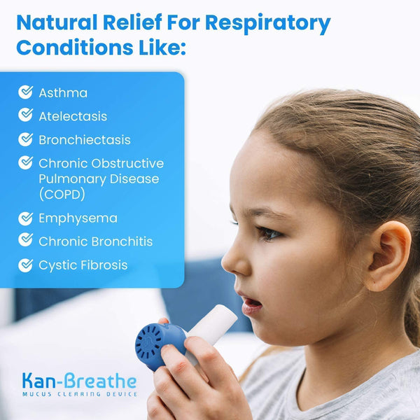 Natural Lung Exerciser & Mucus Removal Device - Naturally Clear Mucus from Airways & Improve Lung Capacity with This OPEP Respiratory Breathing Exercise Device - Made in Australia – White