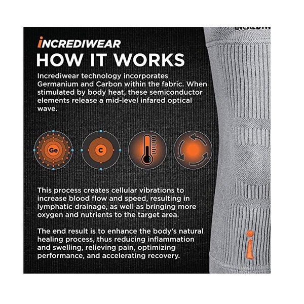 INCREDIWEAR ANKLE SLEEVE - ANKLE BRACE FOR WOMEN AND MEN FOR JOINT PAIN, SWELLING & INFLAMMATION, ANKLE SUPPORT FOR WORKING OUT, RUNNING AND JOINT PAIN RELIEF (GREY, SMALL/MEDIUM)