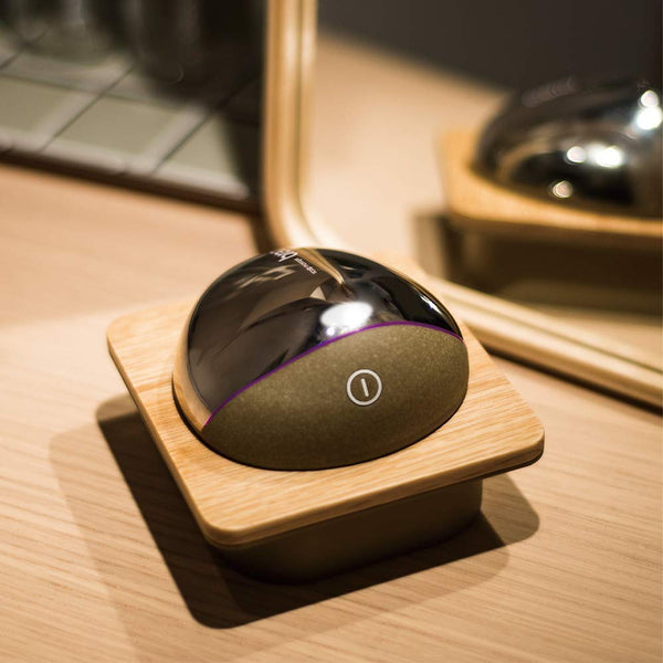 Breo Scalp Mini Waterproof Portable Electric Head Massager with Bamboo Base