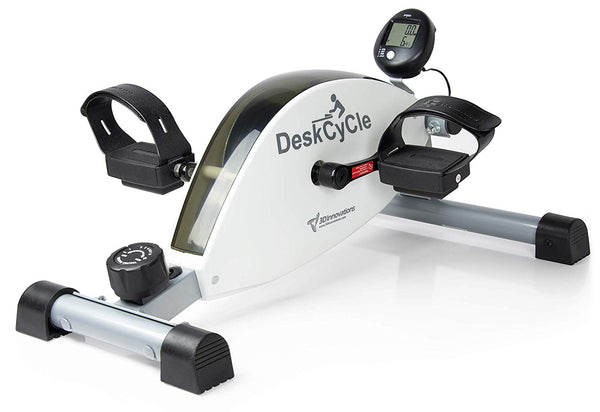 DeskCycle Desk Exercise Bike Pedal Exerciser, White