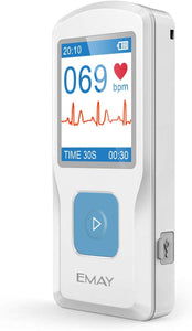 EMAY Portable EKG (for Mac and Windows) to Record EKG & Heart Rate