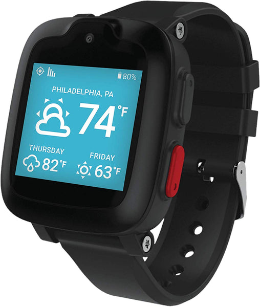 Freedom Guardian Medical Alert System by Medical GuardianTM, All-in-one Wearable Medic Alert Smartwatch, GPS Location Tracker (1 Month Free + All Features) (Black)