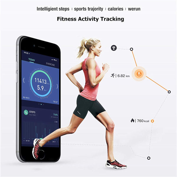 H4 Fitness Health 2in1 Smart Watch for Men Women Smartwatch with All-Day Heart Rate Monitor Activitity Tracker IP67 Waterproof Bluetooth Running Sports Pedometer Watch for Android & iOS phones (Gray)