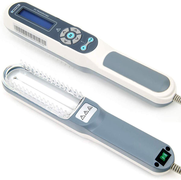 Hand-Held UV Phototherapy for Skin Disorders Treatment with Goggle Gifts