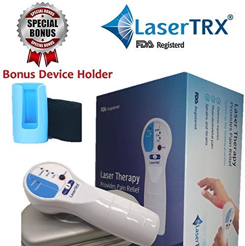 New 2019 LaserTRX Pain Relief Cold Laser Therapy Premium Device System | Now with Device Holder Bonus! | New Technology Combining Low Level Laser Therapy (LLLT)