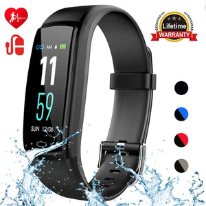 Mgaolo Fitness Tracker,Activity Health Tracker Waterproof Smart Watch Wristband with Blood Pressure Heart Rate Sleep Monitor Pedometer Step Calorie Counter for Android and iPhone