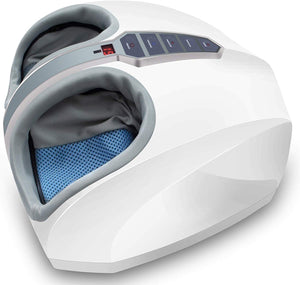 Miko Foot Massager with Multi-Level Settings, Shiatsu Deep Kneading, and Switchable Heat Function White