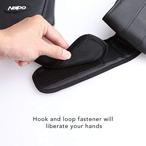 Naipo Back Neck and Shoulder Massager Shiatsu with Heat and 3D Deep Tissue Kneading for Anytime Anywhere Use (Cordless & Rechargeable)