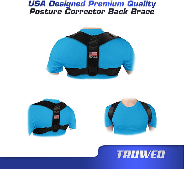 Posture Corrector For Men And Women - USA Designed Adjustable Upper Back Brace For Clavicle Support and Providing Pain Relief From Neck, Back and Shoulder (Universal)