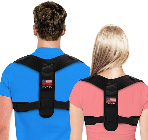 Posture Corrector For Men And Women - USA Designed Adjustable Upper Back Brace For Clavicle Support and Providing Pain Relief From Neck, Back and Shoulder (Universal)