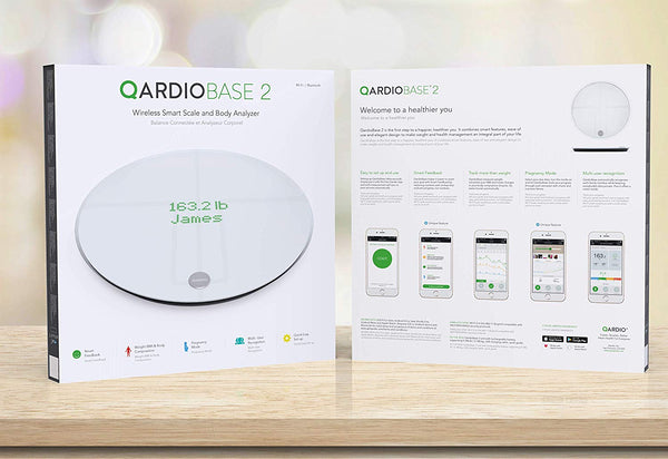 QardioBase2 WiFi Smart Scale and Body Analyzer: monitor weight, BMI and body composition, easily store, track and share data. Free app for iOS, Android, Kindle. Works with Apple Health.