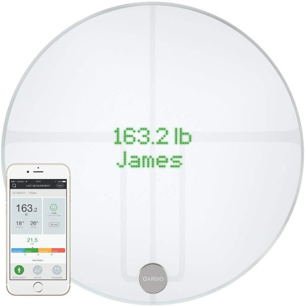 QardioBase2 WiFi Smart Scale and Body Analyzer: monitor weight, BMI and body composition, easily store, track and share data. Free app for iOS, Android, Kindle. Works with Apple Health.