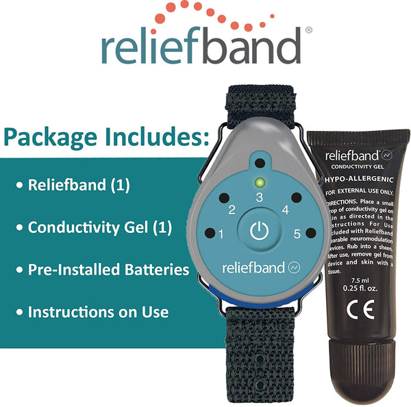 ReliefBand 1.5 Motion Sickness Wristband - Easy-to-Use, Fast, Drug-Free Nausea Relief Band Helps with Morning Sickness, Nausea, Sea Sickness, Retching, Vomiting