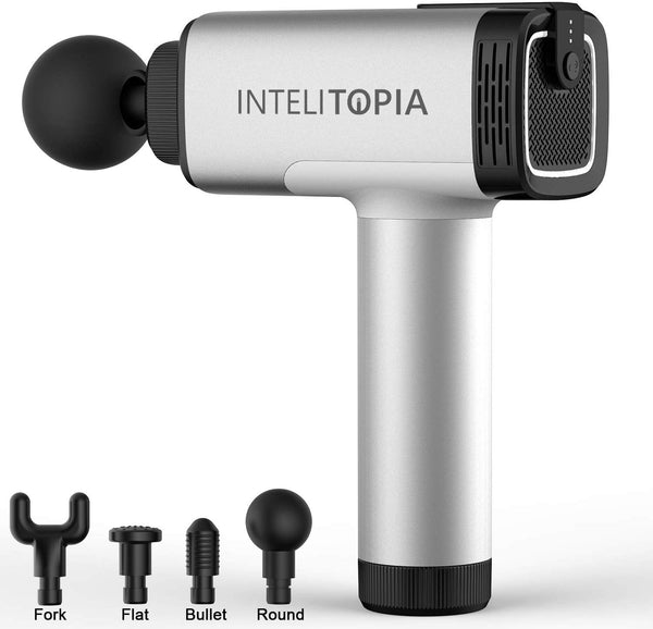 [Upgrade Version] Intelitopia Massage Gun, Powerful Cordless Handheld Deep Tissue Muscle Massager, Pure Wave Massager to Massage Different Parts of The Body Through The Most Comfortable Percussion