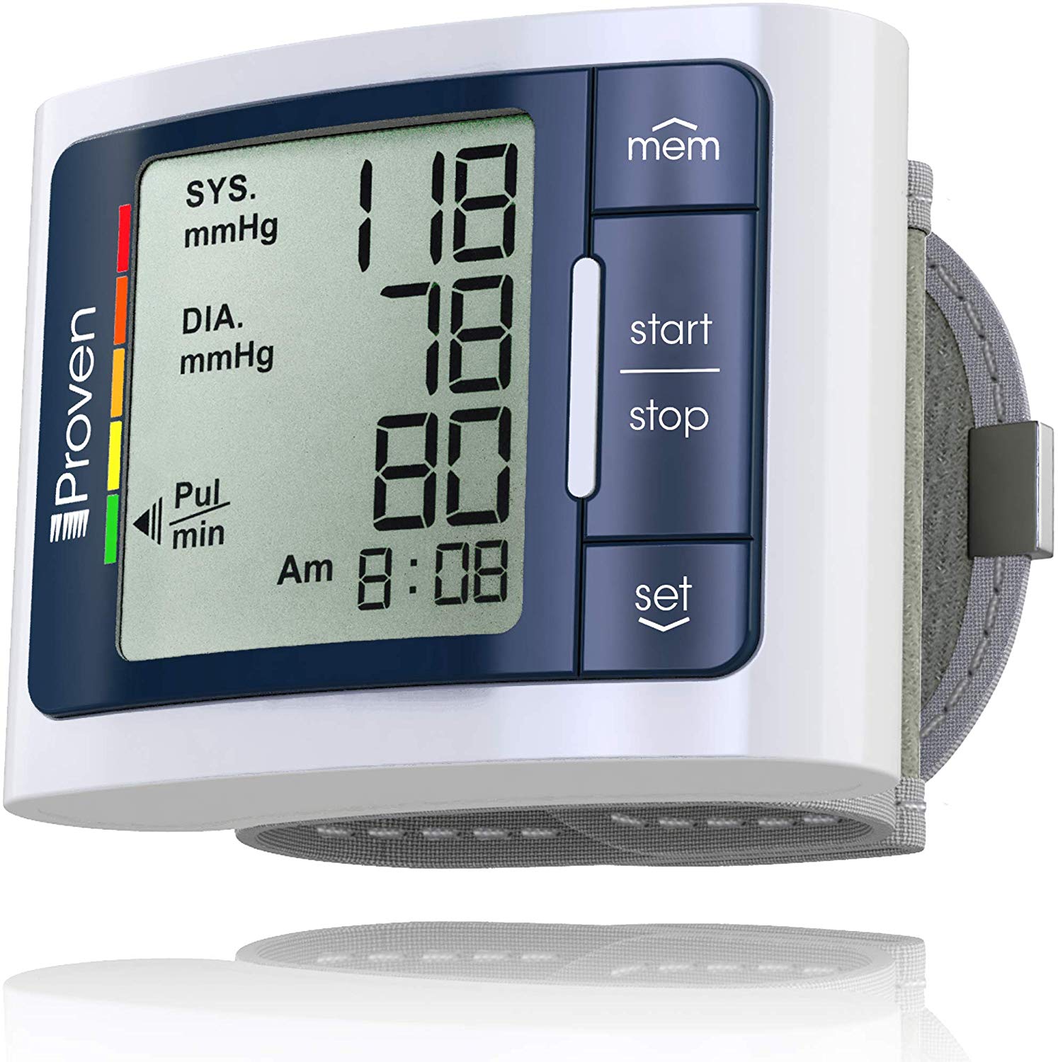iProvèn Wrist Blood Pressure Monitor Watch - Digital Home Blood Pressure Meter - Manual Blood Pressure Cuff - Clinically Accurate & Fast Reading - BPM-337 by iProvèn, Grey