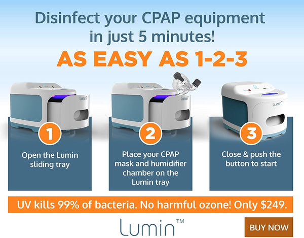 3B Lumin CPAP Cleaner - Ozone Free UV CPAP Mask and Accessory Sanitizer and Disinfectant